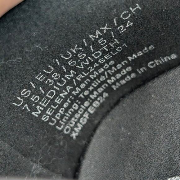 Reaction Kenneth Cole Selena Sandal Women's Black Stretch Size US7.5 EU38 - Picture 7 of 12